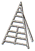 Baldwin Apple Ladders - Wooden orchard ladders